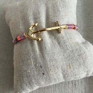 Stella & Dot Anchor Bracelet. NIB gold with pinks
